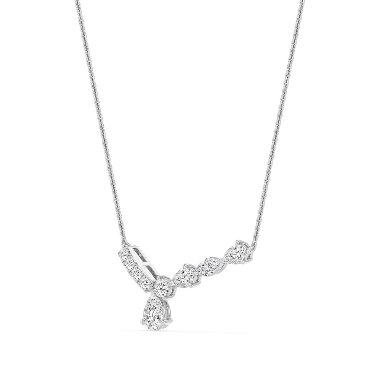 White Gold / 1.11ct Lab Grown Diamond Pendant