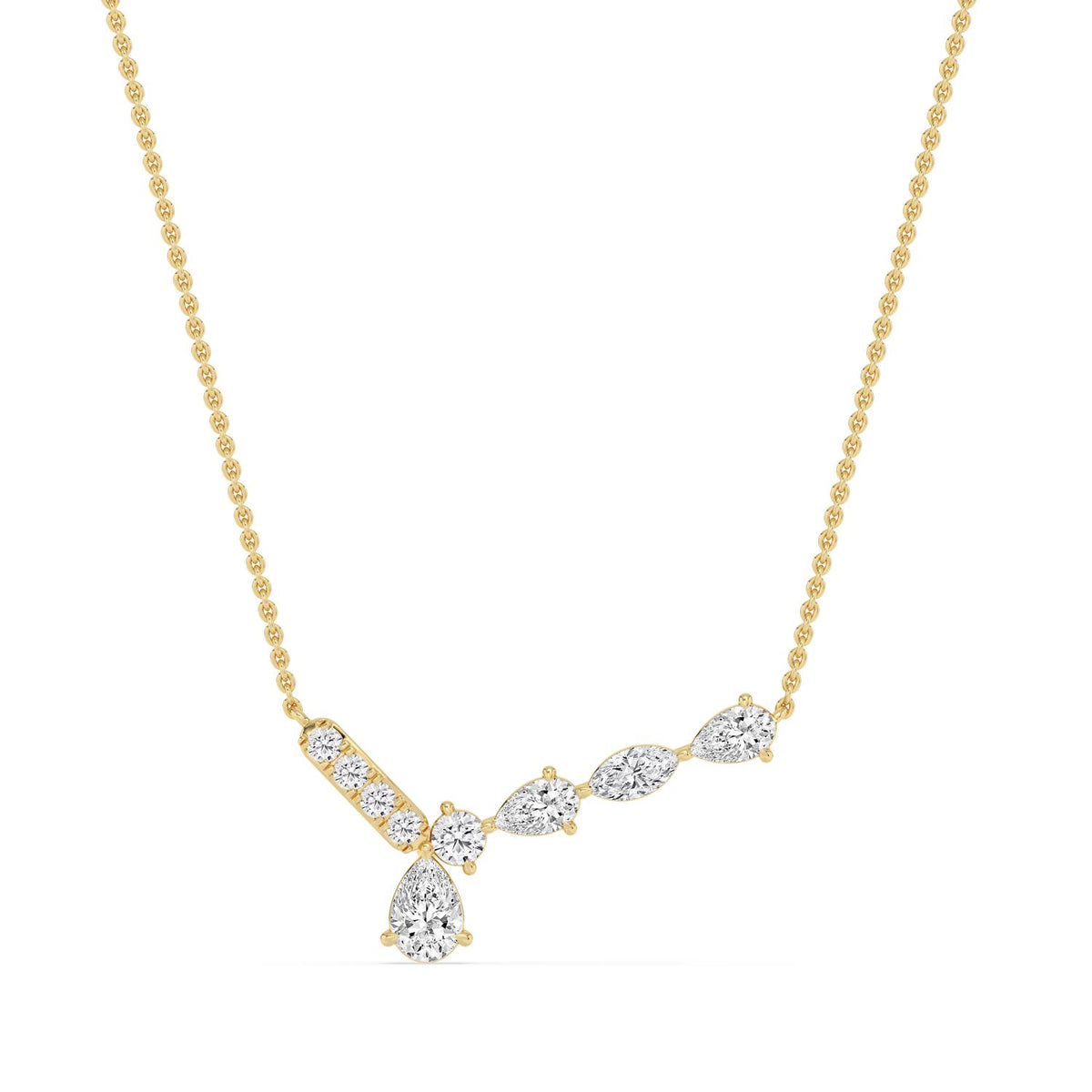 Yellow Gold / 1.11ct Lab Grown Diamond Pendant