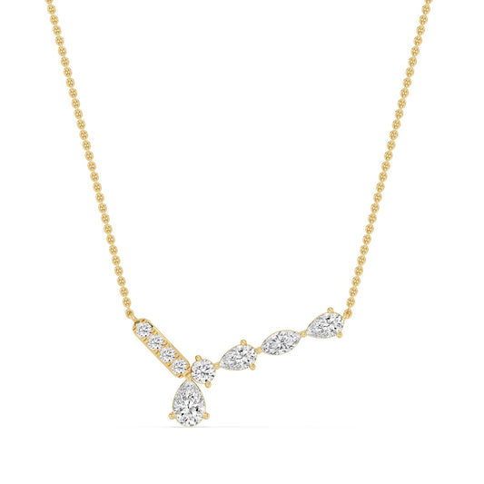 Yellow Gold / 1.11ct Lab Grown Diamond Pendant