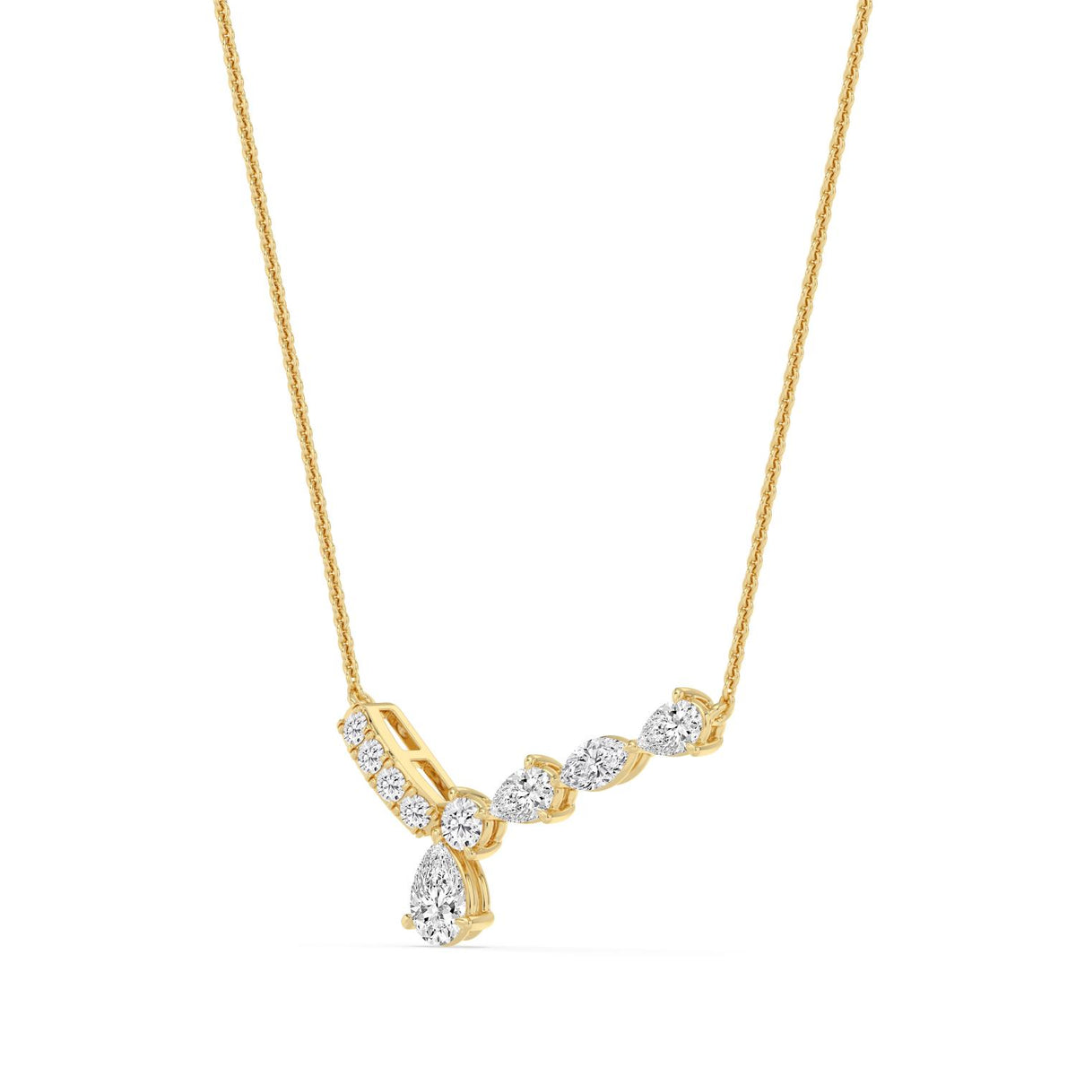 Yellow Gold / 1.11ct Lab Grown Diamond Pendant