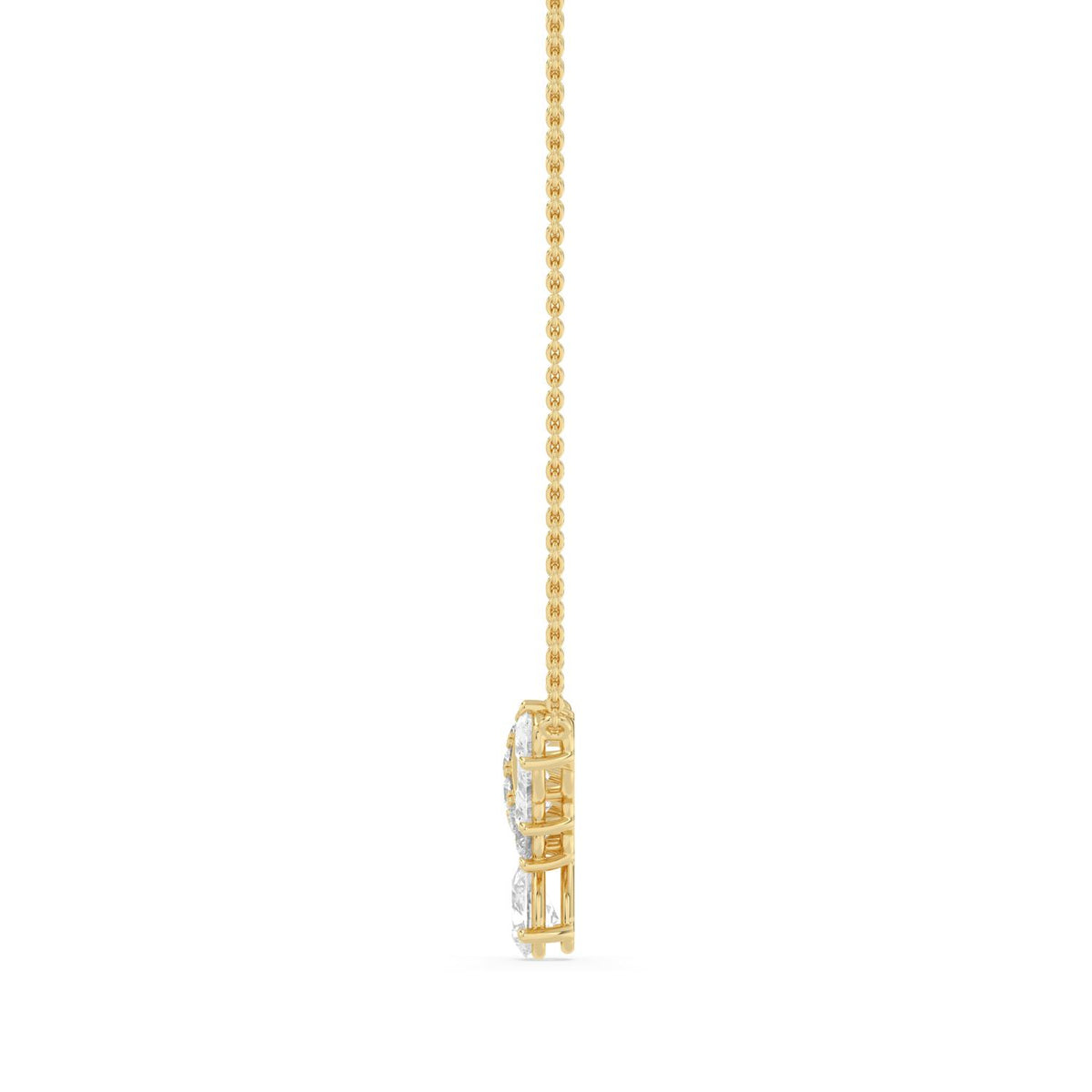 Yellow Gold / 1.11ct Lab Grown Diamond Pendant