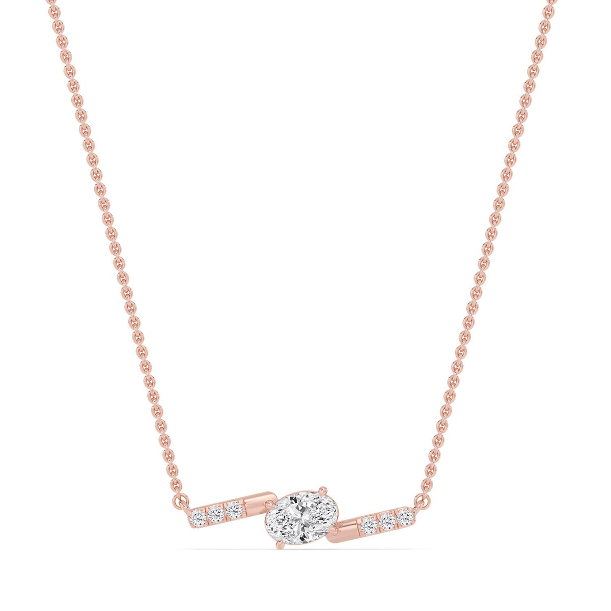 Rose Gold / 0.63ct Lab Grown Diamond Pendant