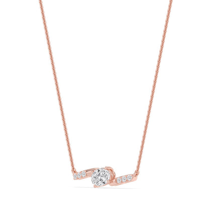 Rose Gold / 0.63ct Lab Grown Diamond Pendant