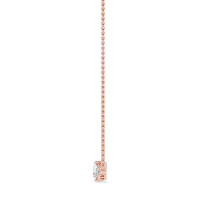 Rose Gold / 0.63ct Lab Grown Diamond Pendant