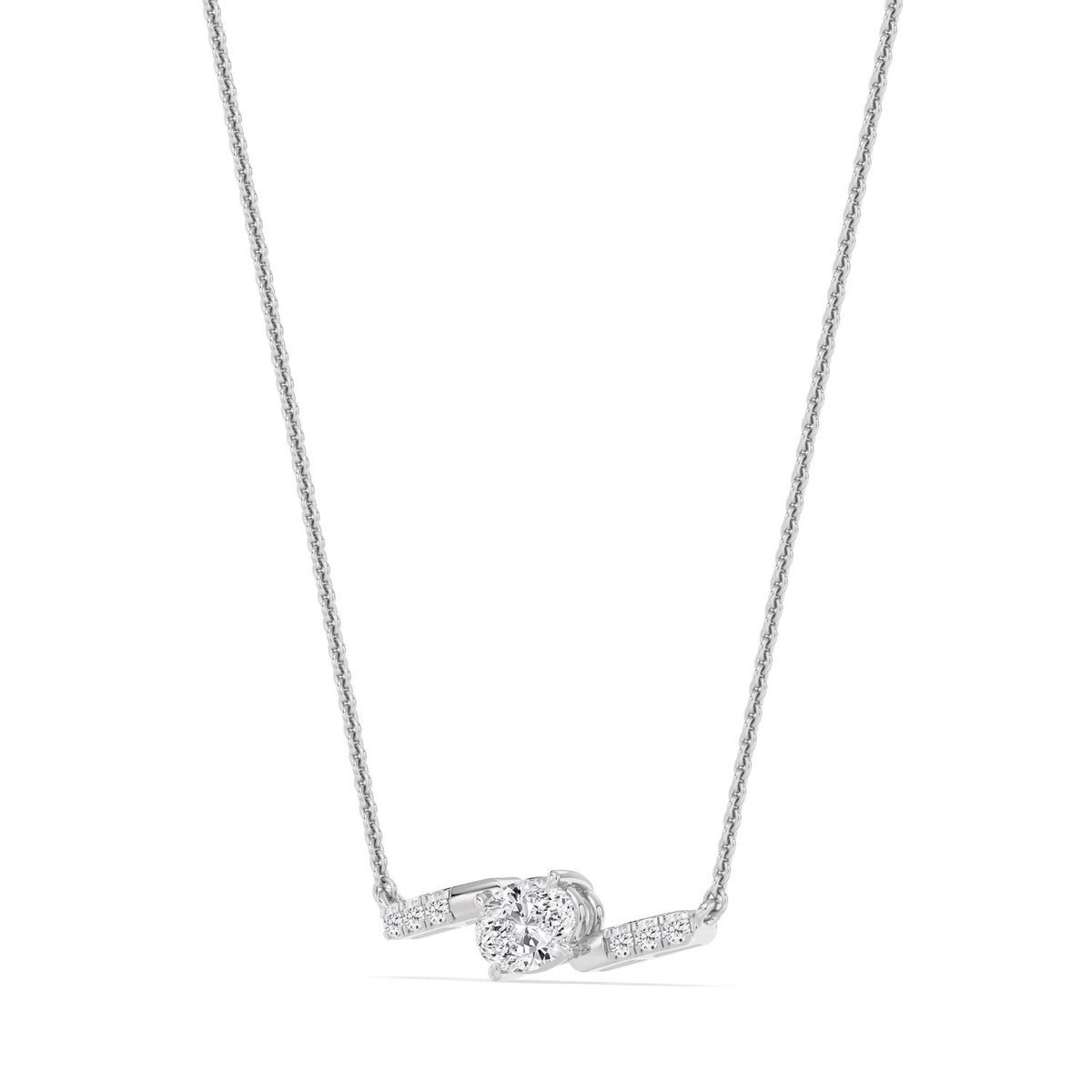 White Gold / 0.63ct Lab Grown Diamond Pendant