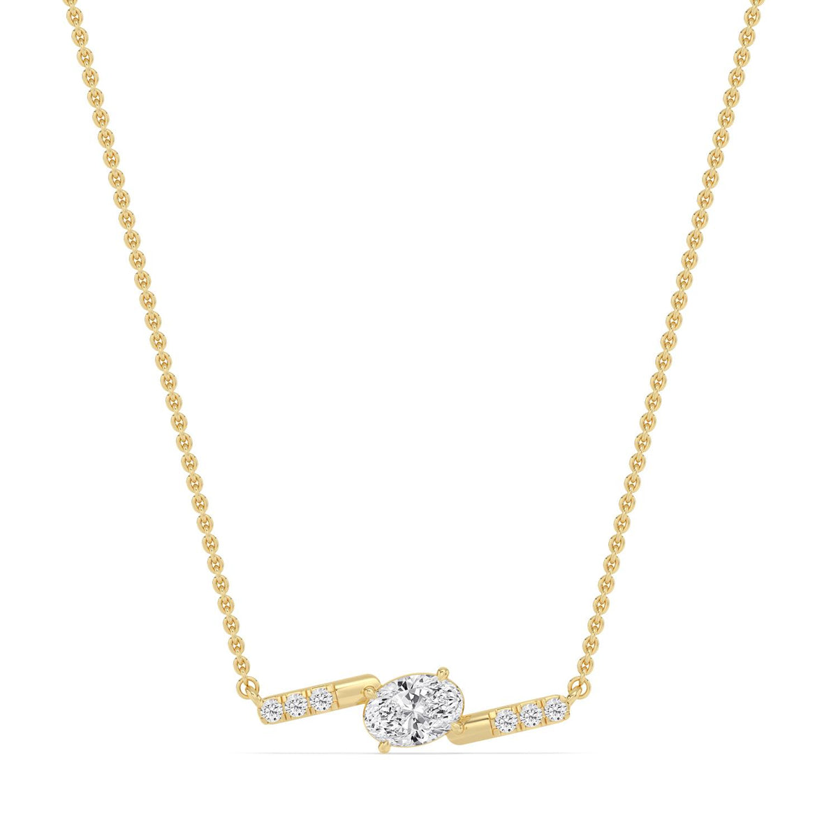 Yellow Gold / 0.63ct Lab Grown Diamond Pendant
