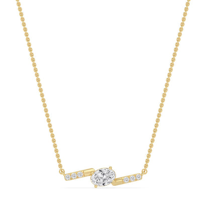 Yellow Gold / 0.63ct Lab Grown Diamond Pendant
