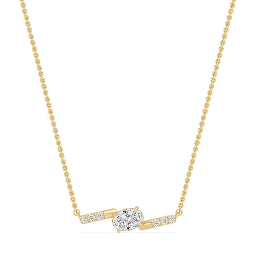 Yellow Gold / 0.63ct Lab Grown Diamond Pendant