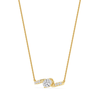 Yellow Gold / 0.63ct Lab Grown Diamond Pendant