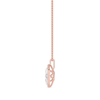 Rose Gold / 2.00ct Lab Grown Diamond Solitaire Pendant