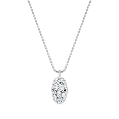 White Gold / 2.00ct Lab Grown Diamond Solitaire Pendant