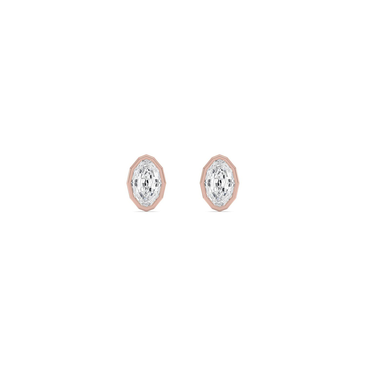 Rose Gold / 1.41ct Lab Grown Diamond Earrings