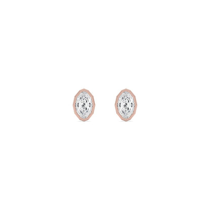 Rose Gold / 1.41ct Lab Grown Diamond Earrings