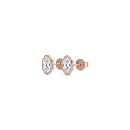 Rose Gold / 1.41ct Lab Grown Diamond Earrings
