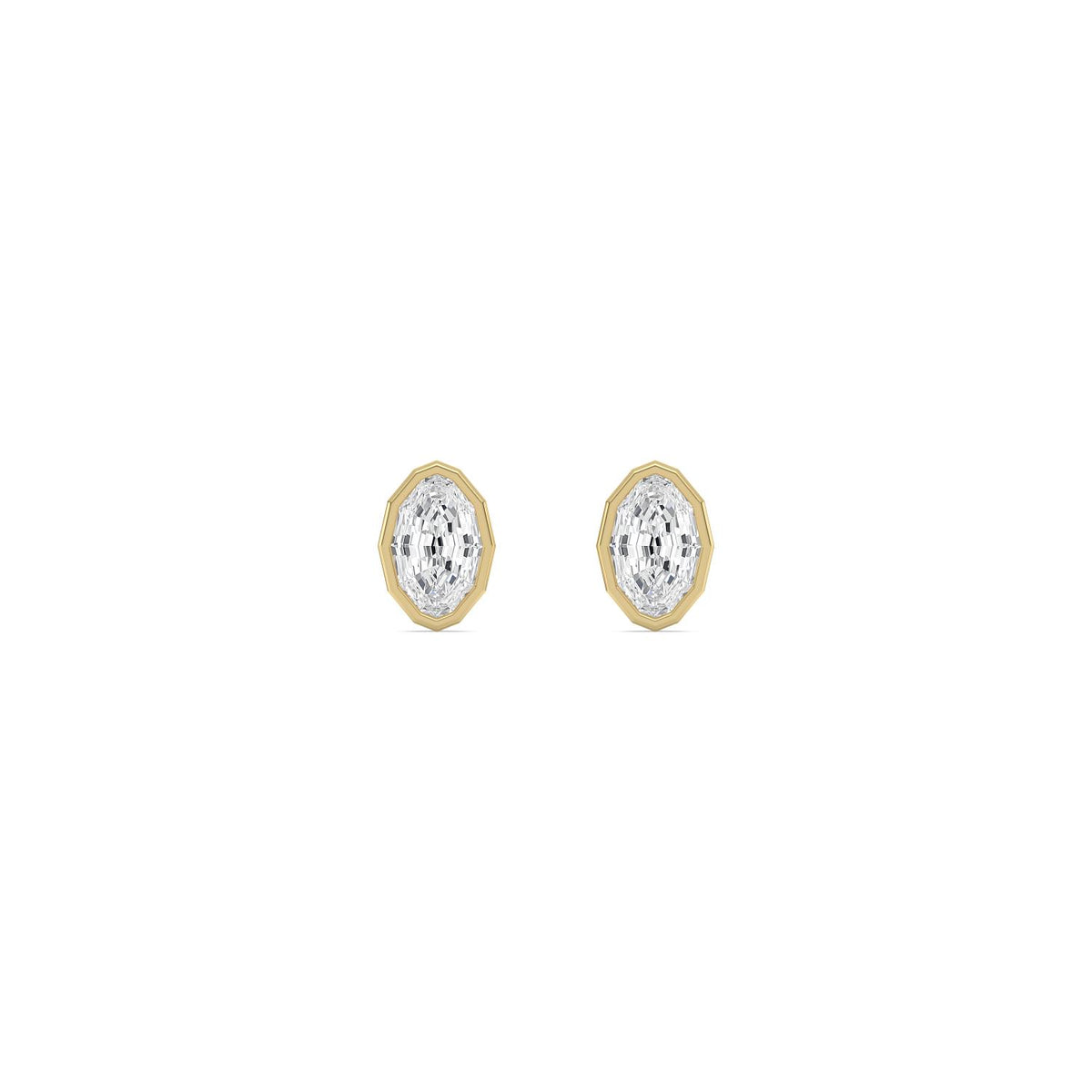Yellow Gold / 1.41ct Lab Grown Diamond Earrings
