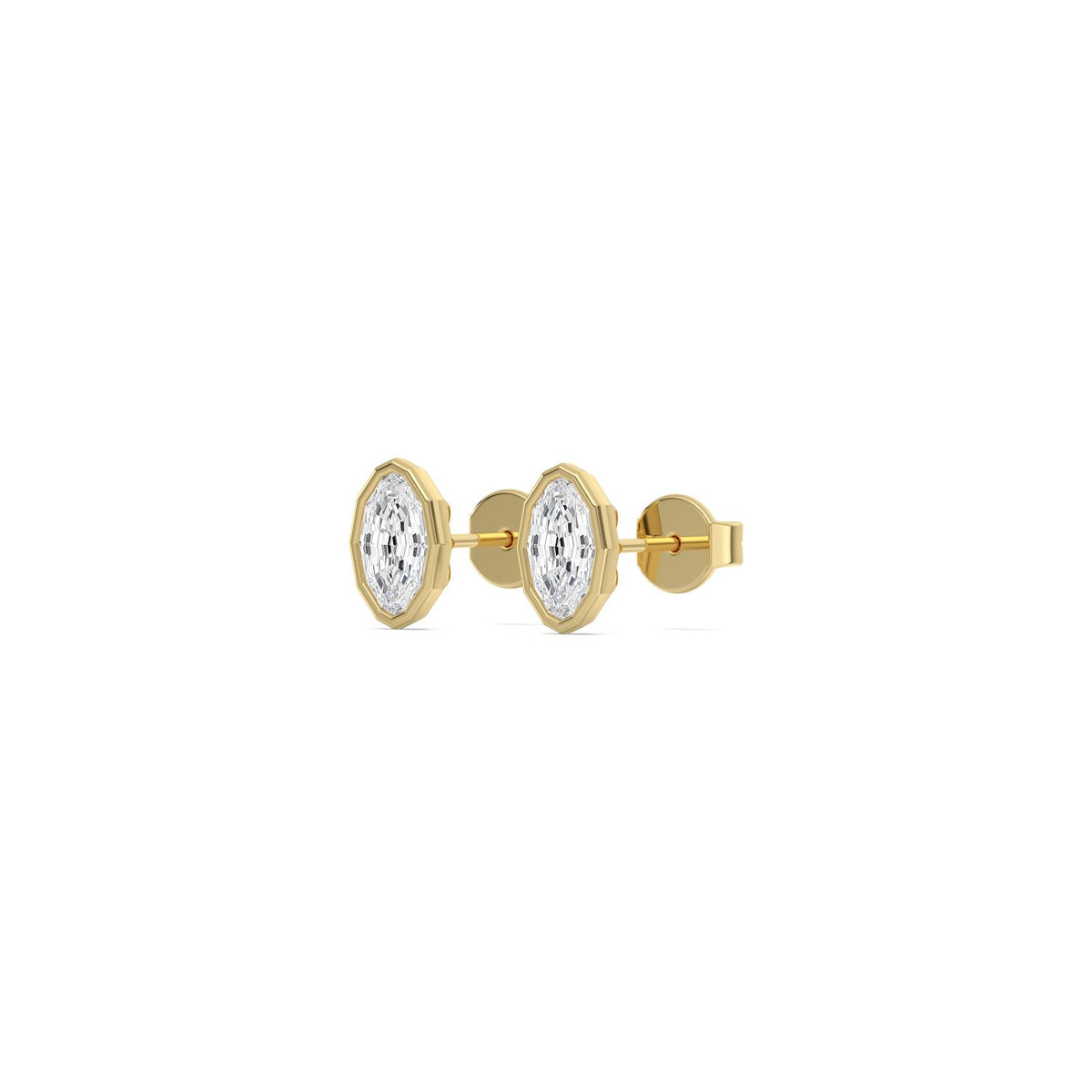 Yellow Gold / 1.41ct Lab Grown Diamond Earrings