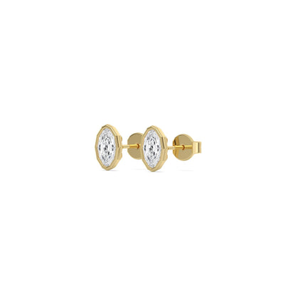Yellow Gold / 1.41ct Lab Grown Diamond Earrings