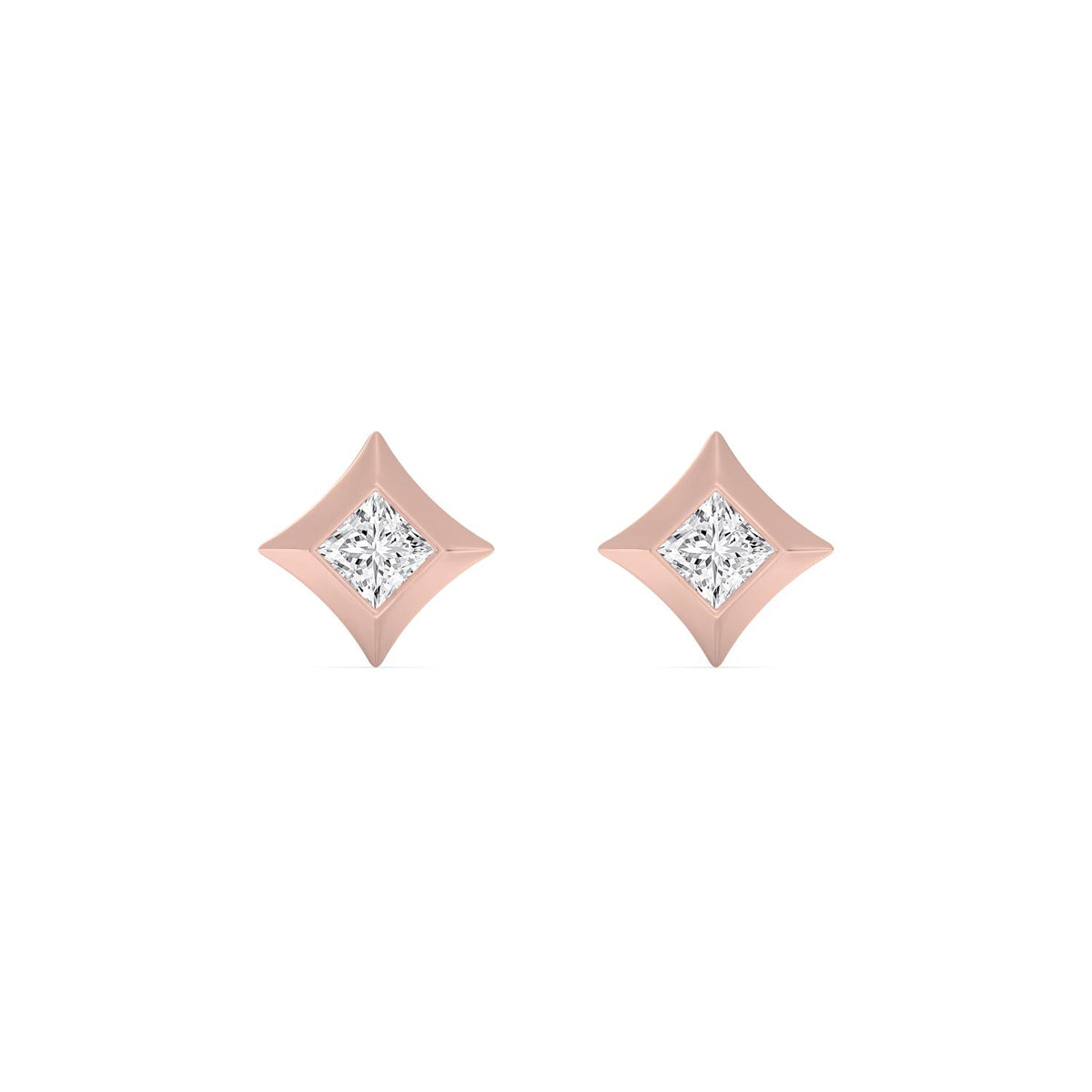 Rose Gold / 1.00ct Lab Grown Diamond Earrings