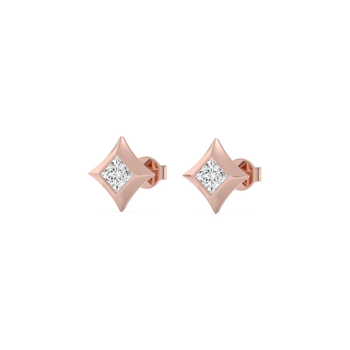 Rose Gold / 1.00ct Lab Grown Diamond Earrings