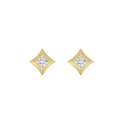 Yellow Gold / 1.00ct Lab Grown Diamond Earrings