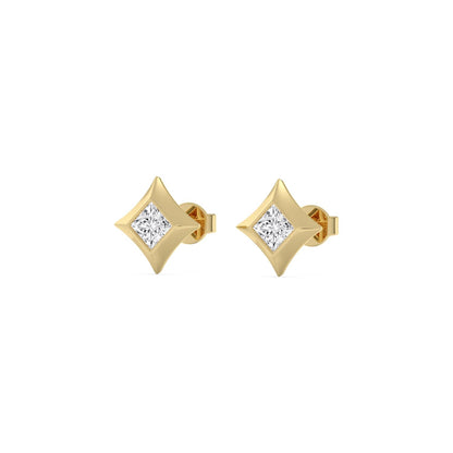Yellow Gold / 1.00ct Lab Grown Diamond Earrings