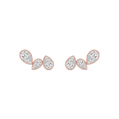 Rose Gold / 2.29ct Lab Grown Diamond Earrings