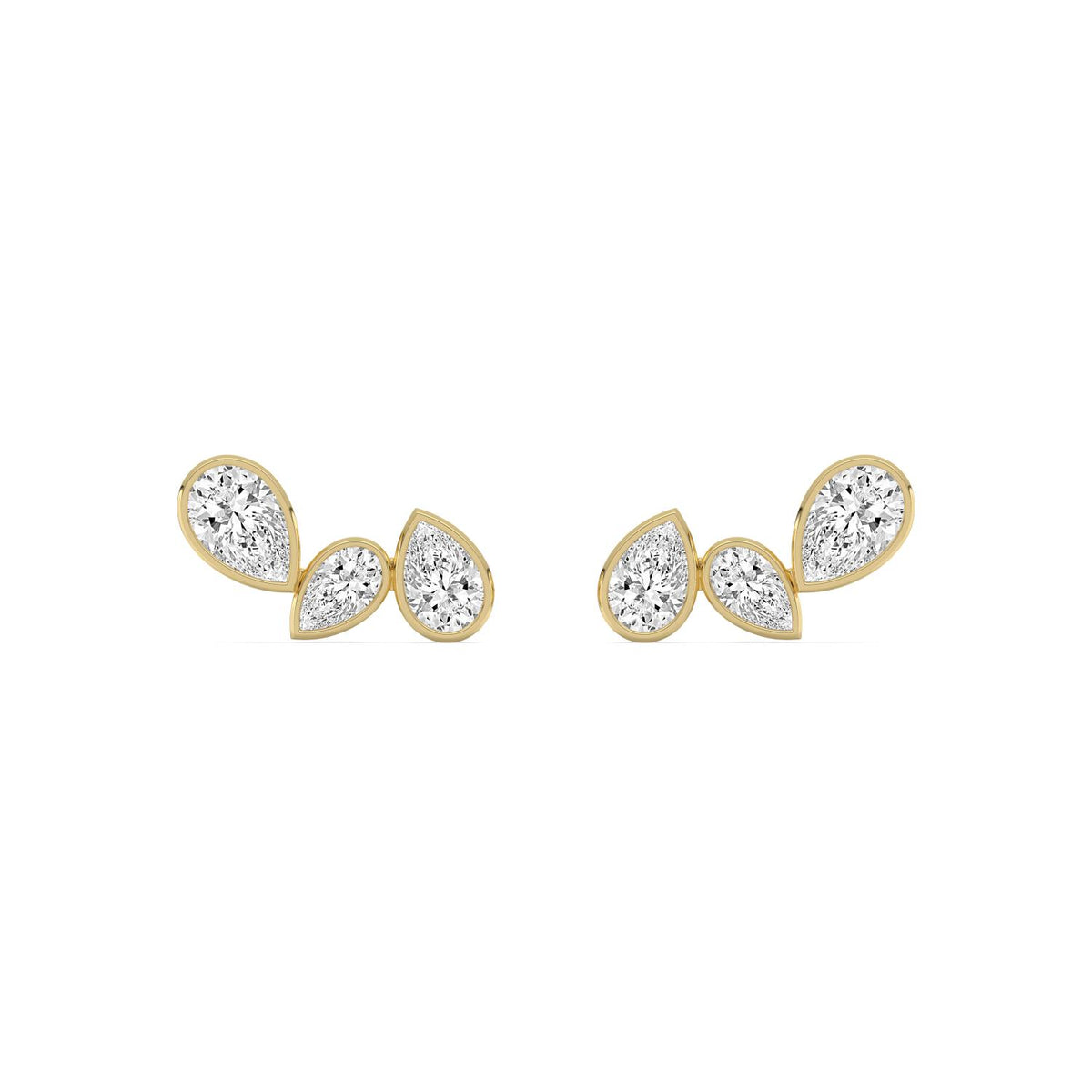 Yellow Gold / 2.29ct Lab Grown Diamond Earrings