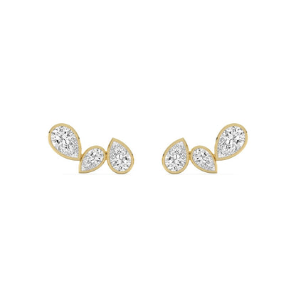 Yellow Gold / 2.29ct Lab Grown Diamond Earrings