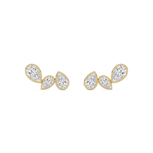 Yellow Gold / 2.29ct Lab Grown Diamond Earrings