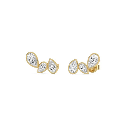 Yellow Gold / 2.29ct Lab Grown Diamond Earrings