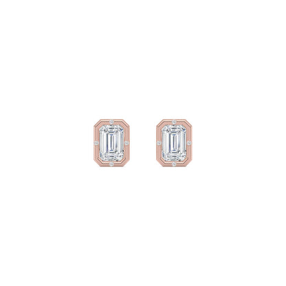 Rose Gold / 2.02ct Lab Grown Diamond Earrings