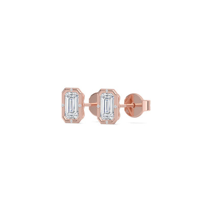 Rose Gold / 2.02ct Lab Grown Diamond Earrings