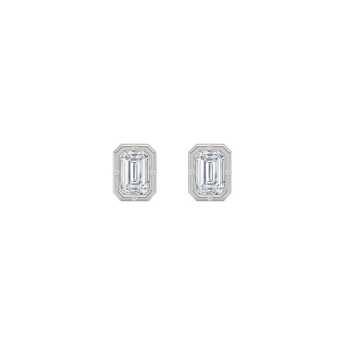 White Gold / 2.02ct Lab Grown Diamond Earrings