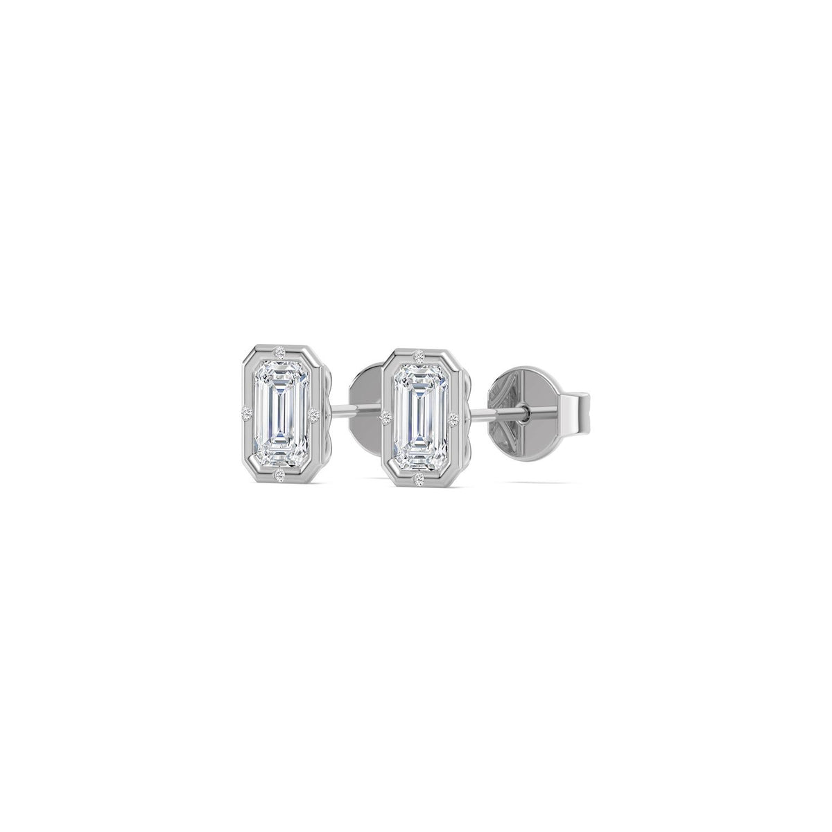 White Gold / 2.02ct Lab Grown Diamond Earrings