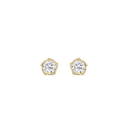 Yellow Gold / 1.57ct Lab Grown Diamond Earrings