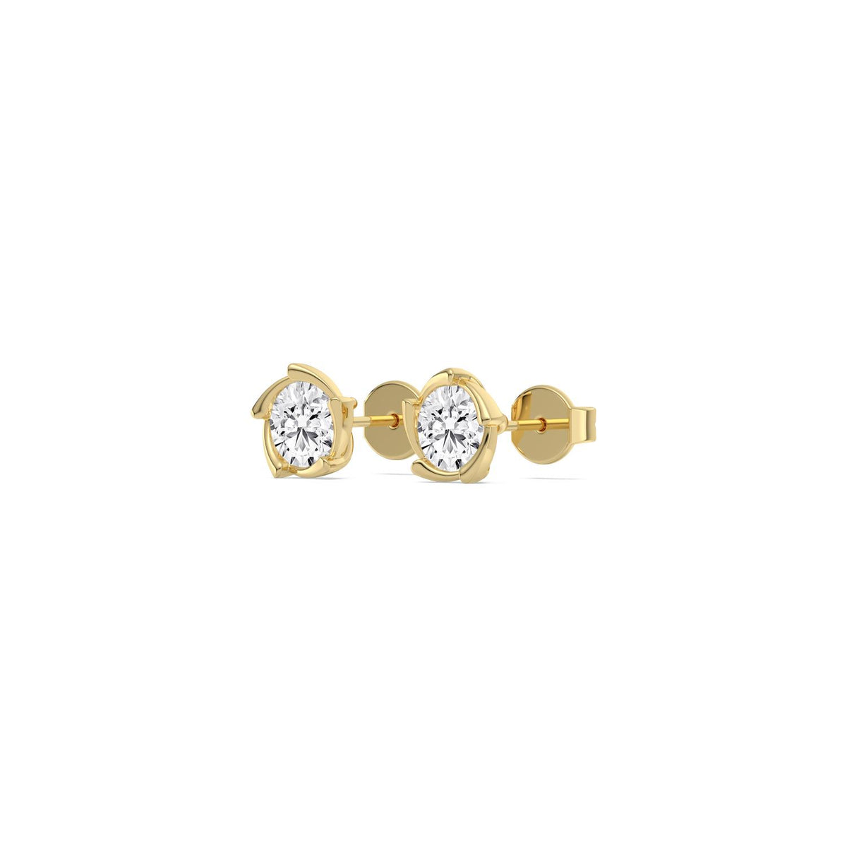 Yellow Gold / 1.57ct Lab Grown Diamond Earrings