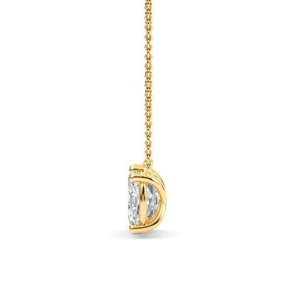 Yellow Gold / Lab Grown Diamond Toi et Moi Pendant