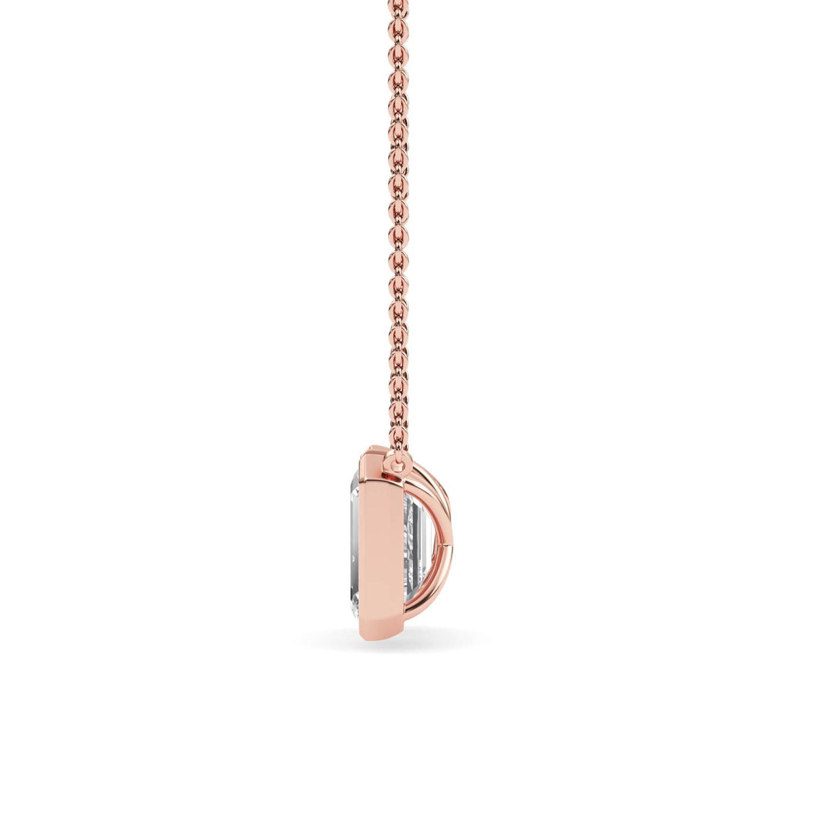 Rose Gold / Lab Grown Diamond Toi et Moi Pendant