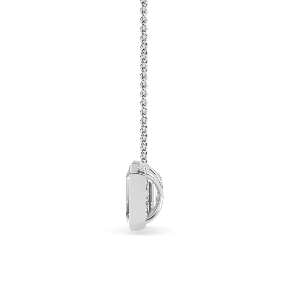 White Gold / Lab Grown Diamond Toi et Moi Pendant