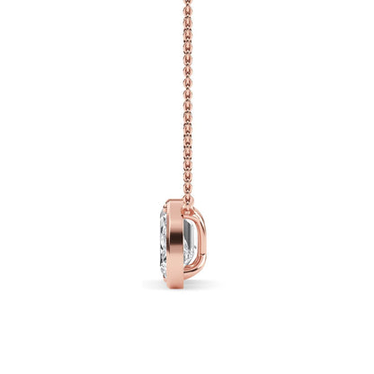 Rose Gold / 3.13ct Lab Grown Diamond Toi et Moi Pendant