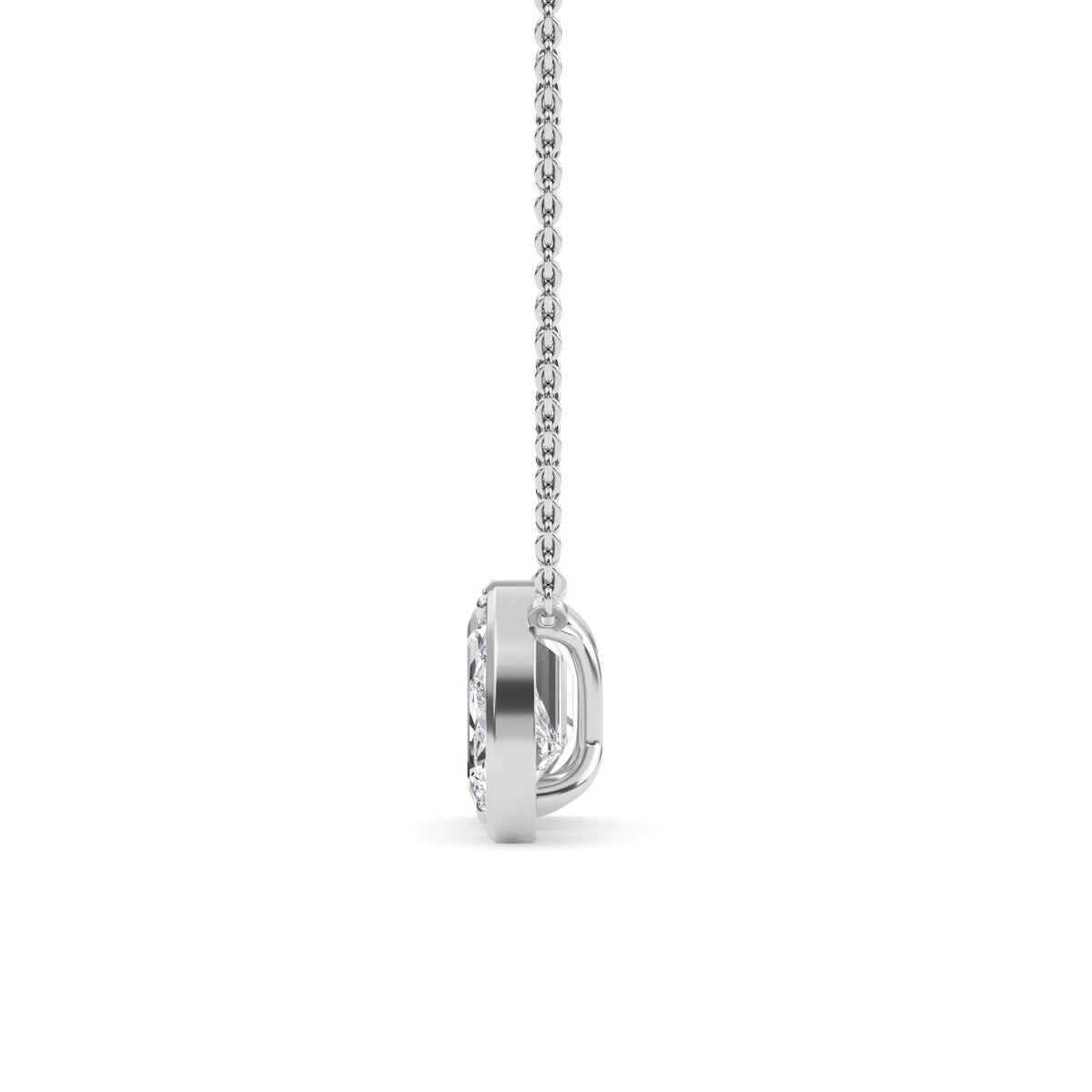 White Gold / 3.13ct Lab Grown Diamond Toi et Moi Pendant