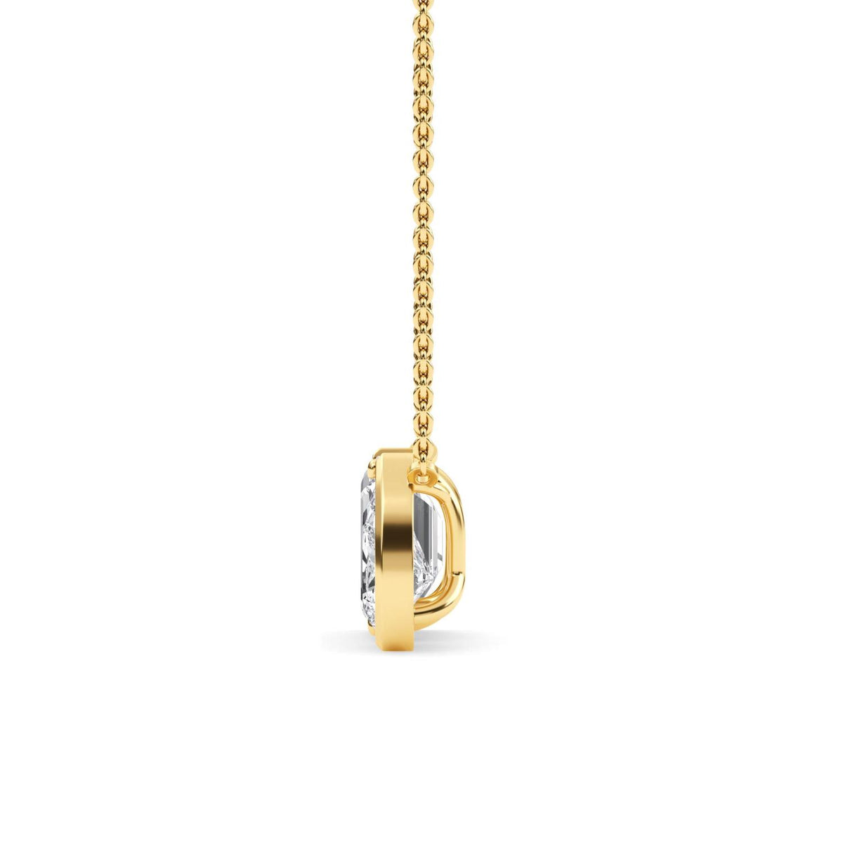 Yellow Gold / 3.13ct Lab Grown Diamond Toi et Moi Pendant