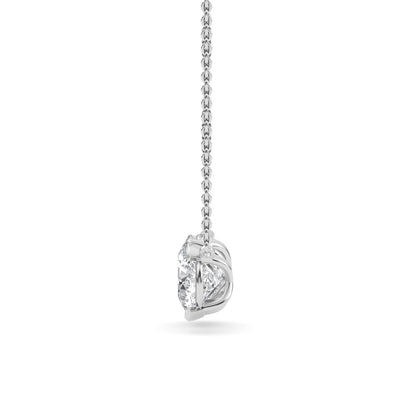 White Gold / Lab Grown Diamond Toi et Moi Pendant