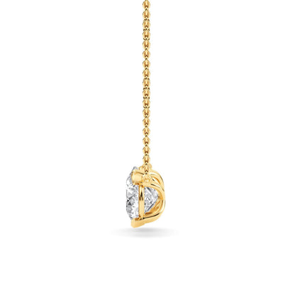 Yellow Gold / Lab Grown Diamond Toi et Moi Pendant