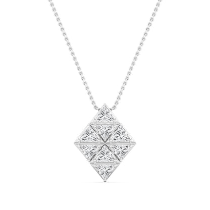 White Gold / 2.34ct Lab Grown Diamond Cluster Pendant