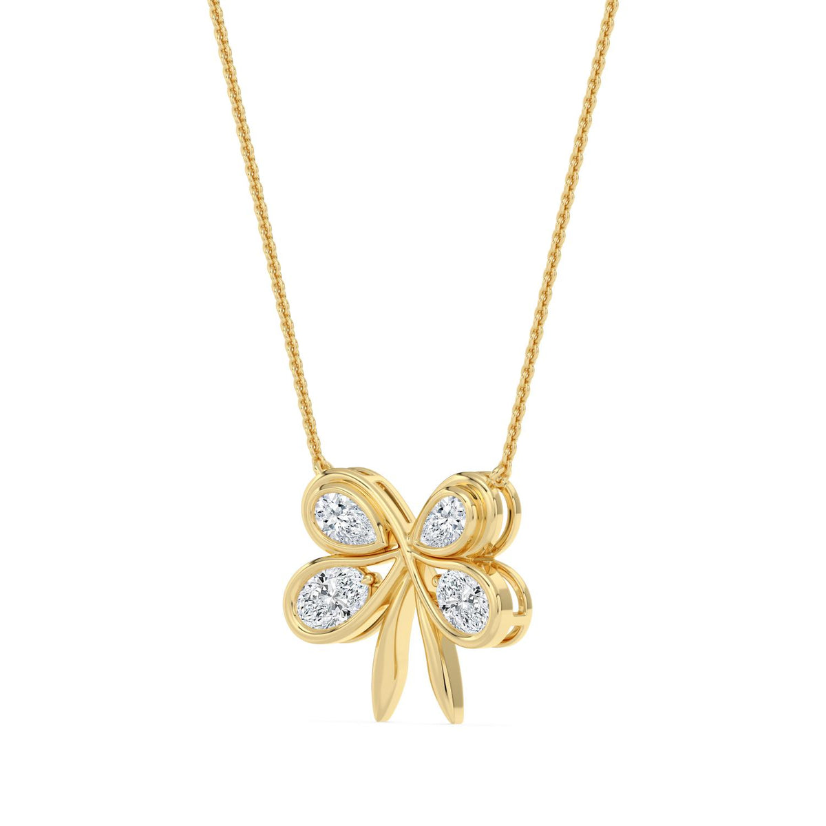 Yellow Gold / 1.15ct Lab Grown Diamond Pendant