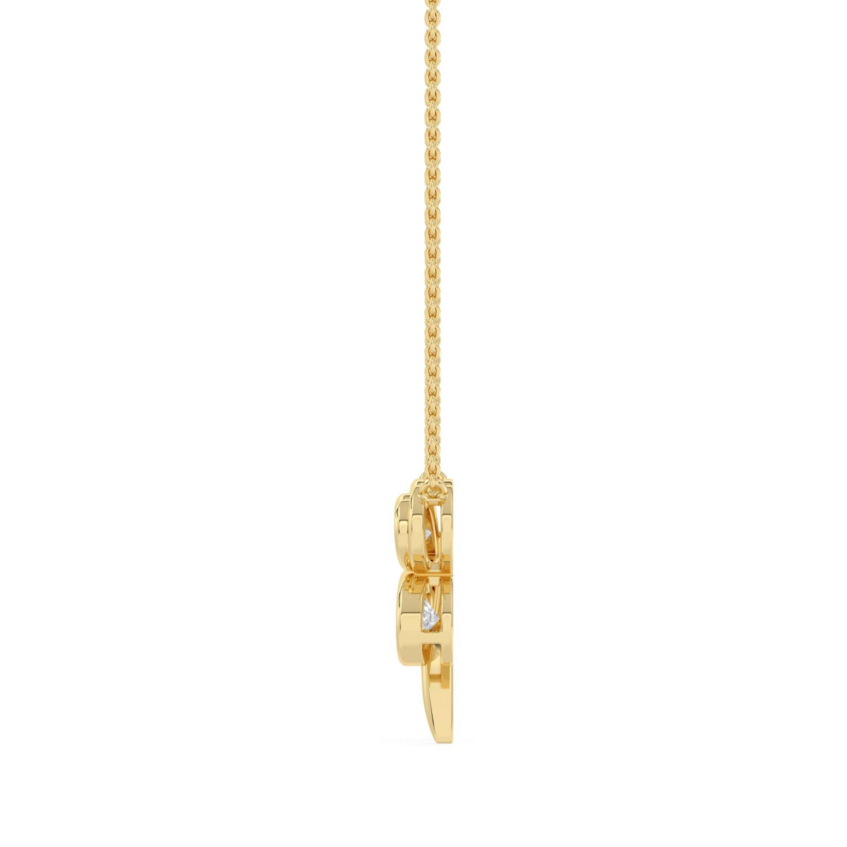 Yellow Gold / 1.15ct Lab Grown Diamond Pendant