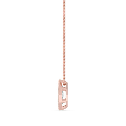 Rose Gold / 1.00ct Lab Grown Diamond Bezel Necklace
