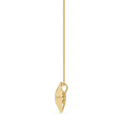 Yellow Gold / 0.50ct Lab Grown Diamond Bezel Necklace