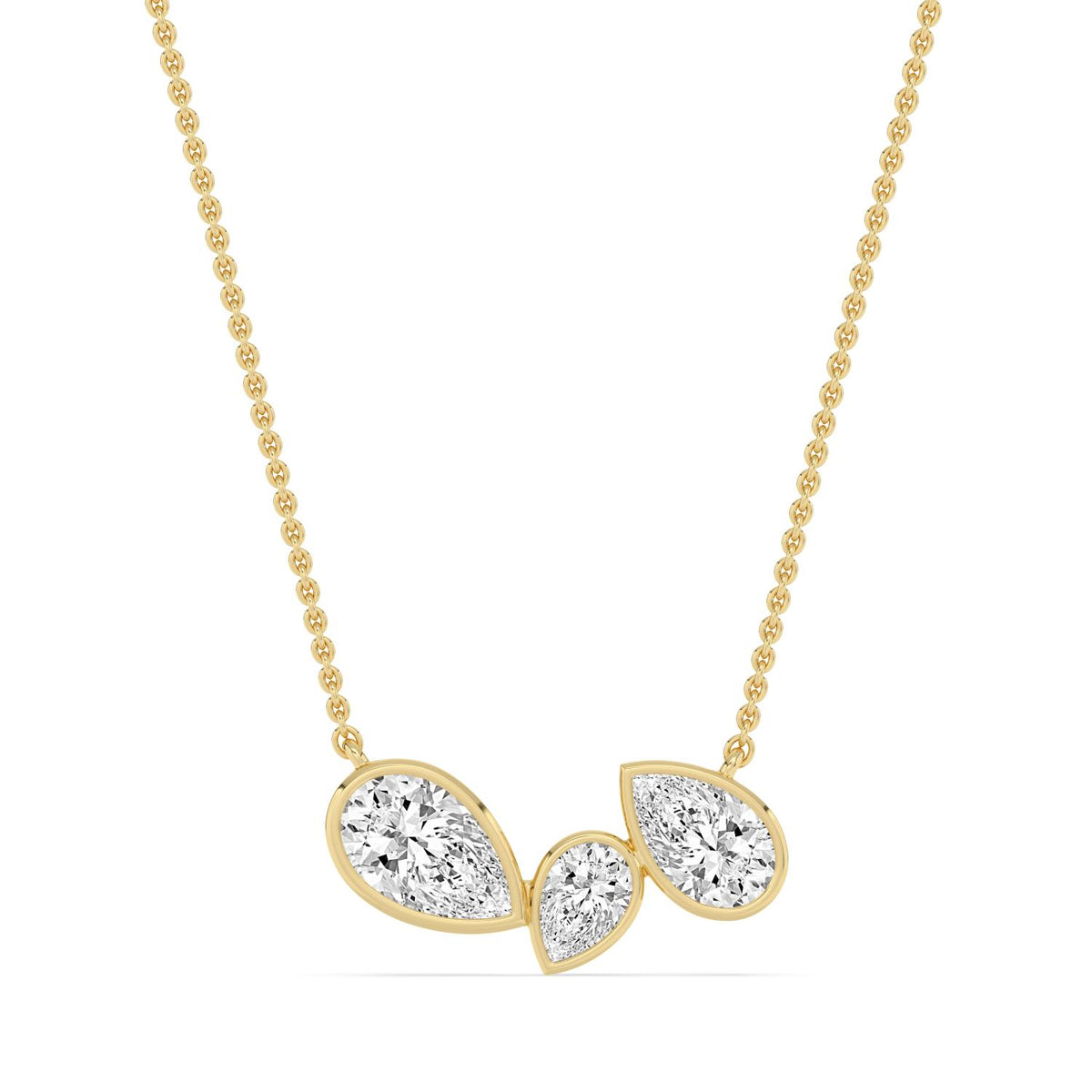Yellow Gold / 2.07ct Lab Grown Diamond Pendant